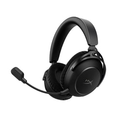 Black cloud alpha 2 wireless gaming headset with microphone on a white background